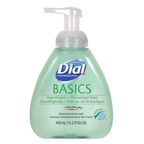 Dial Professional Basics Hypoallergenic Foaming Hand Wash, Honeysuckle, 15.2 oz, 4PK 1700098609